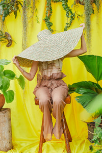 Designer Shade - handmade straw beach hats